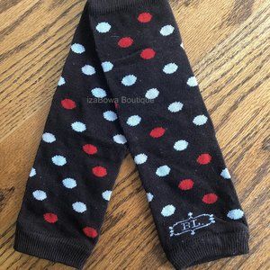 Brown Polka Dot Legwarmers